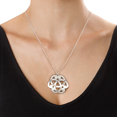 Silver Engraved Arabesque Necklace - The Name Jewellery™