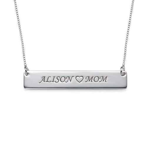 Nameplate Necklace in Sterling Silver - The Name Jewellery™