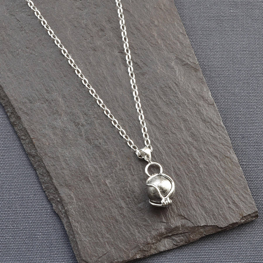 Meteorite Spinning Orb Necklace - The Name Jewellery™