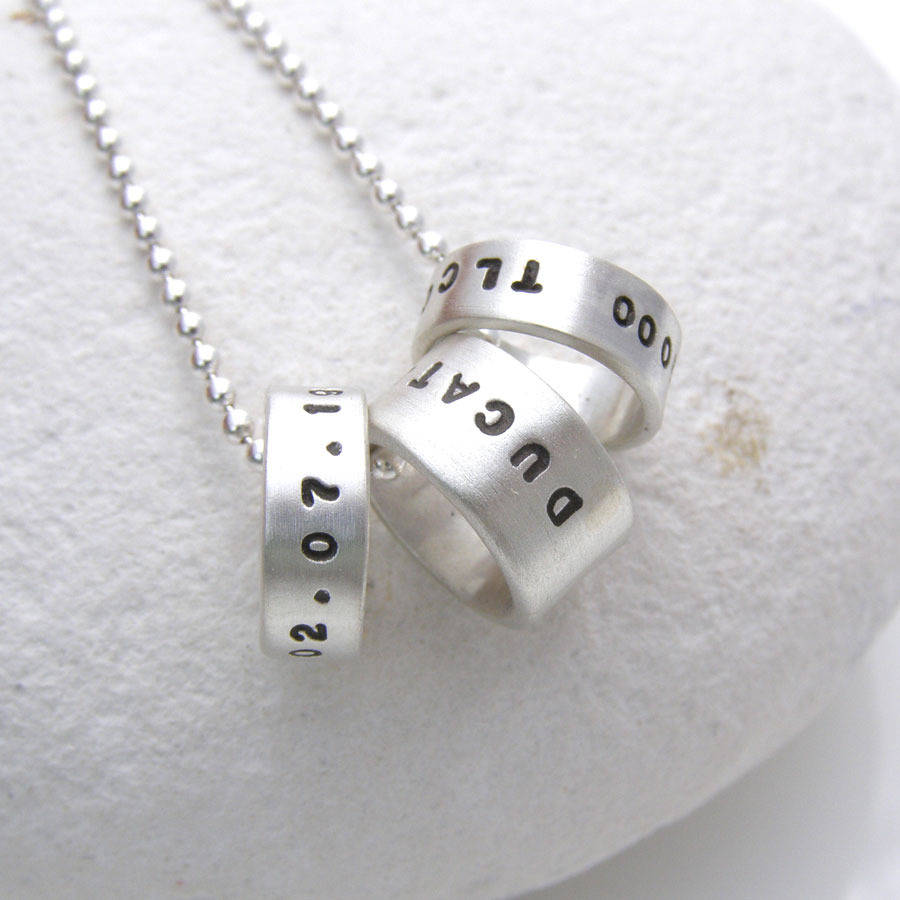 Personalised Hoop Pendant - The Name Jewellery™